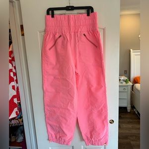 Impressions Pink Parachute Pants L NWT